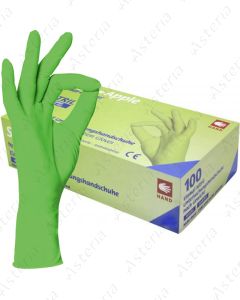Перчатки 01187-L нестер. Нитрил /apple green/ (б/талька N100)