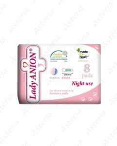 Lady ANION Ночное использование 290 мм 4 капли N8