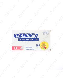 Cefecon-D suppositories 100mg N10 /8-20C/