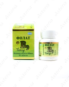 Folat tab B9 400mcg N60