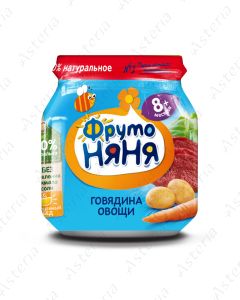 Fruto Nyanya puree beef, vegetables 100g