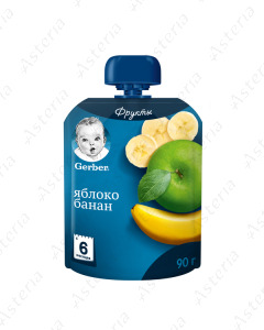 Gerber խյուս պաուչ խնձոր բանան 90գ